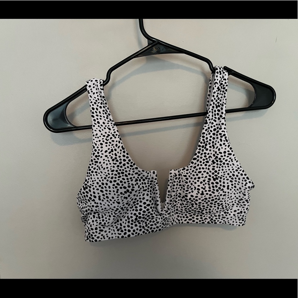 SHEIN dalmatian print bathing suit top